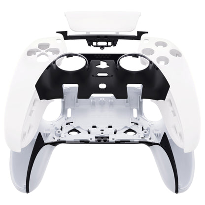 Replacement Left Right Front Housing Shell with Touchpad Compatible with PS5 Edge Controller - White eXtremeRate