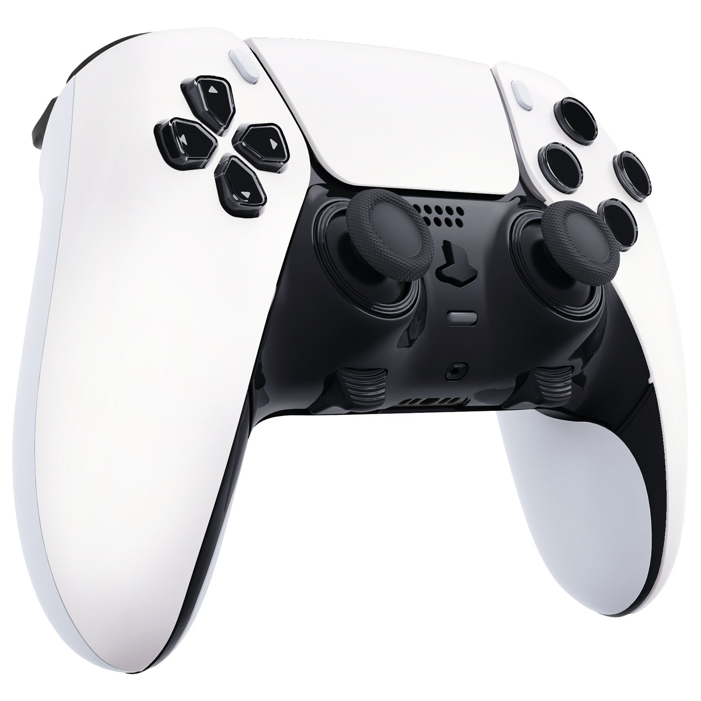 Replacement Left Right Front Housing Shell with Touchpad Compatible with PS5 Edge Controller - White eXtremeRate