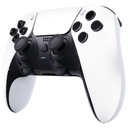 Replacement Left Right Front Housing Shell with Touchpad Compatible with PS5 Edge Controller - White eXtremeRate