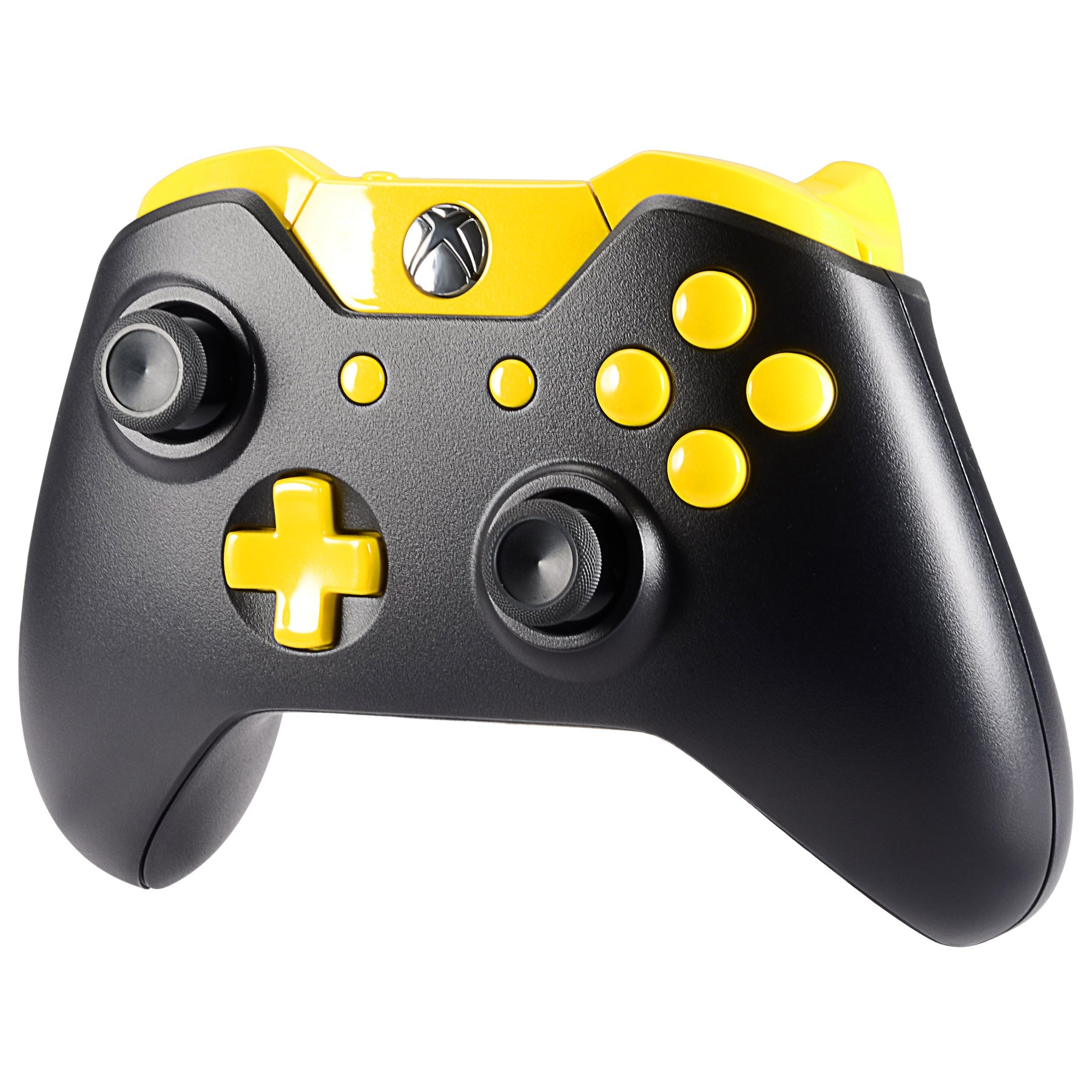 eXtremeRate Retail Replacement Full Set Buttons for Xbox One Standard & Xbox One Elite V1 Controller - Lime Yellow - NXOJ0707