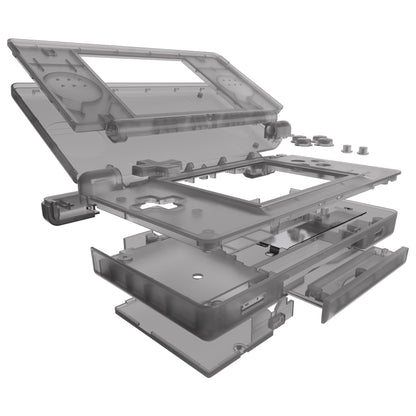 Replacement  Shell for Nintendo DS Lite And Screen Lens for Nintendo DS Lite NDSL - Clear Black eXtremeRate
