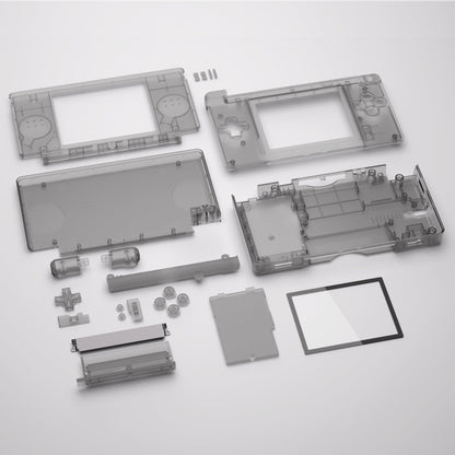 Replacement  Shell for Nintendo DS Lite And Screen Lens for Nintendo DS Lite NDSL - Clear Black eXtremeRate