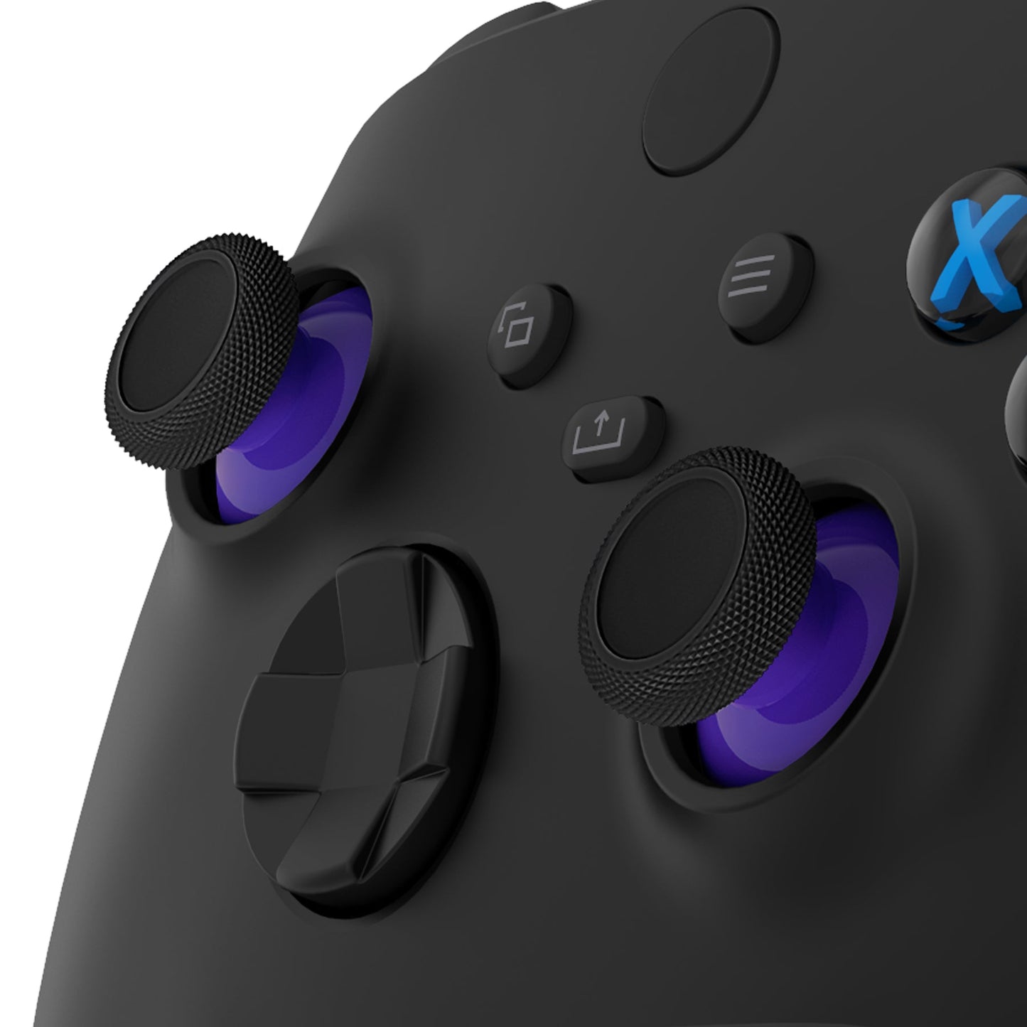 Replacement Thumbsticks for Xbox Series X/S Controller &  Xbox One X/S Controller & Xbox One Standard Controller & Xbox One Elite Controller - Purple & Black eXtremeRate