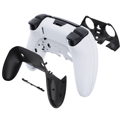 Replacement Top Bottom Decorative Trim Shell Compatible with PS5 Edge Controller - Black eXtremeRate