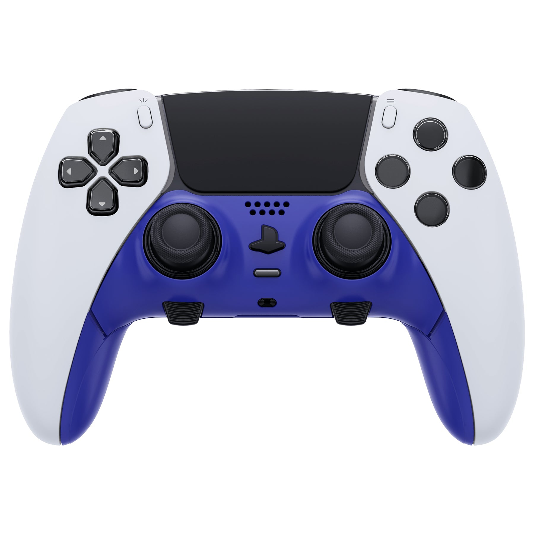 Replacement Top Bottom Decorative Trim Shell Compatible with PS5 Edge Controller - Blue eXtremeRate