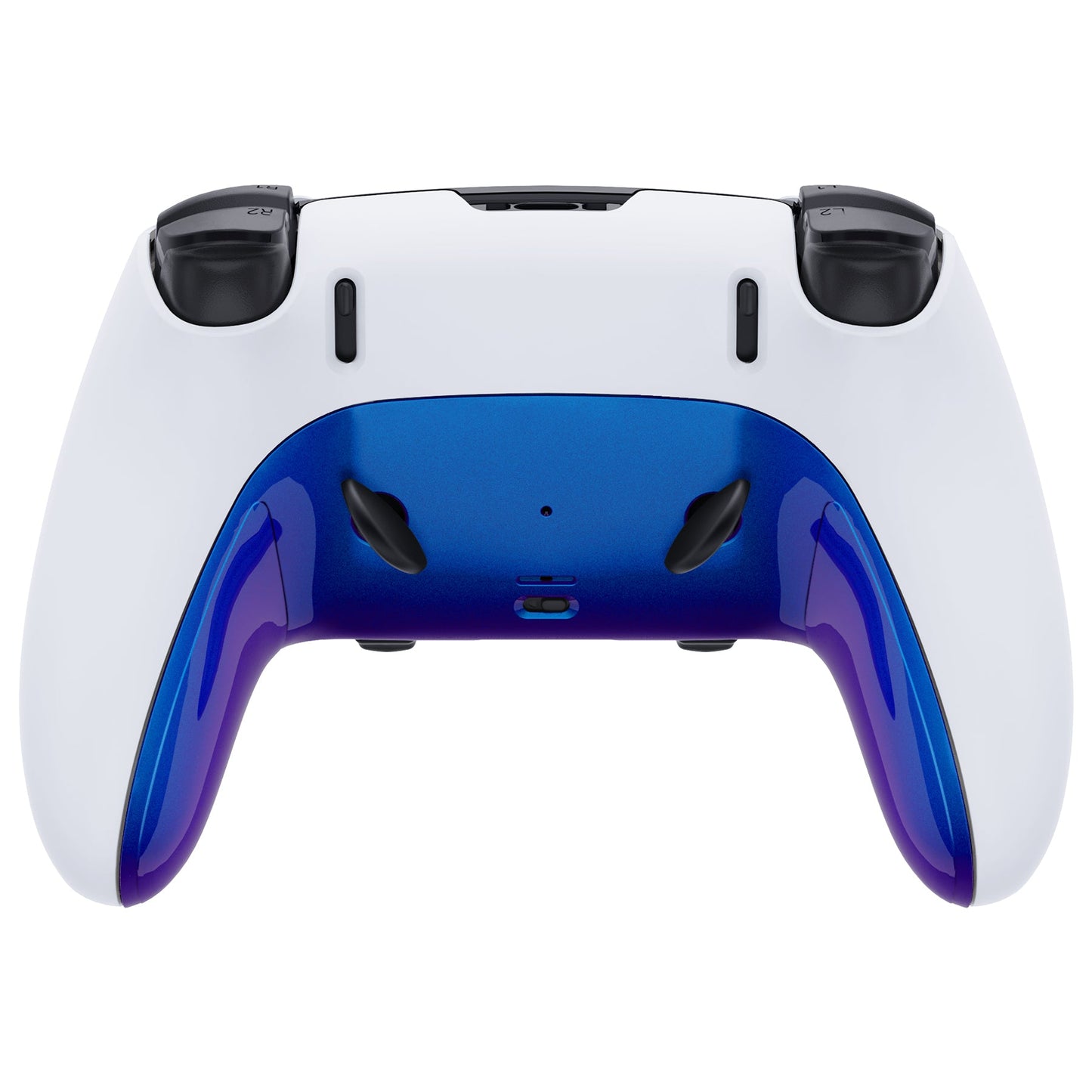 Replacement Top Bottom Decorative Trim Shell Compatible with PS5 Edge Controller - Chameleon Purple Blue eXtremeRate