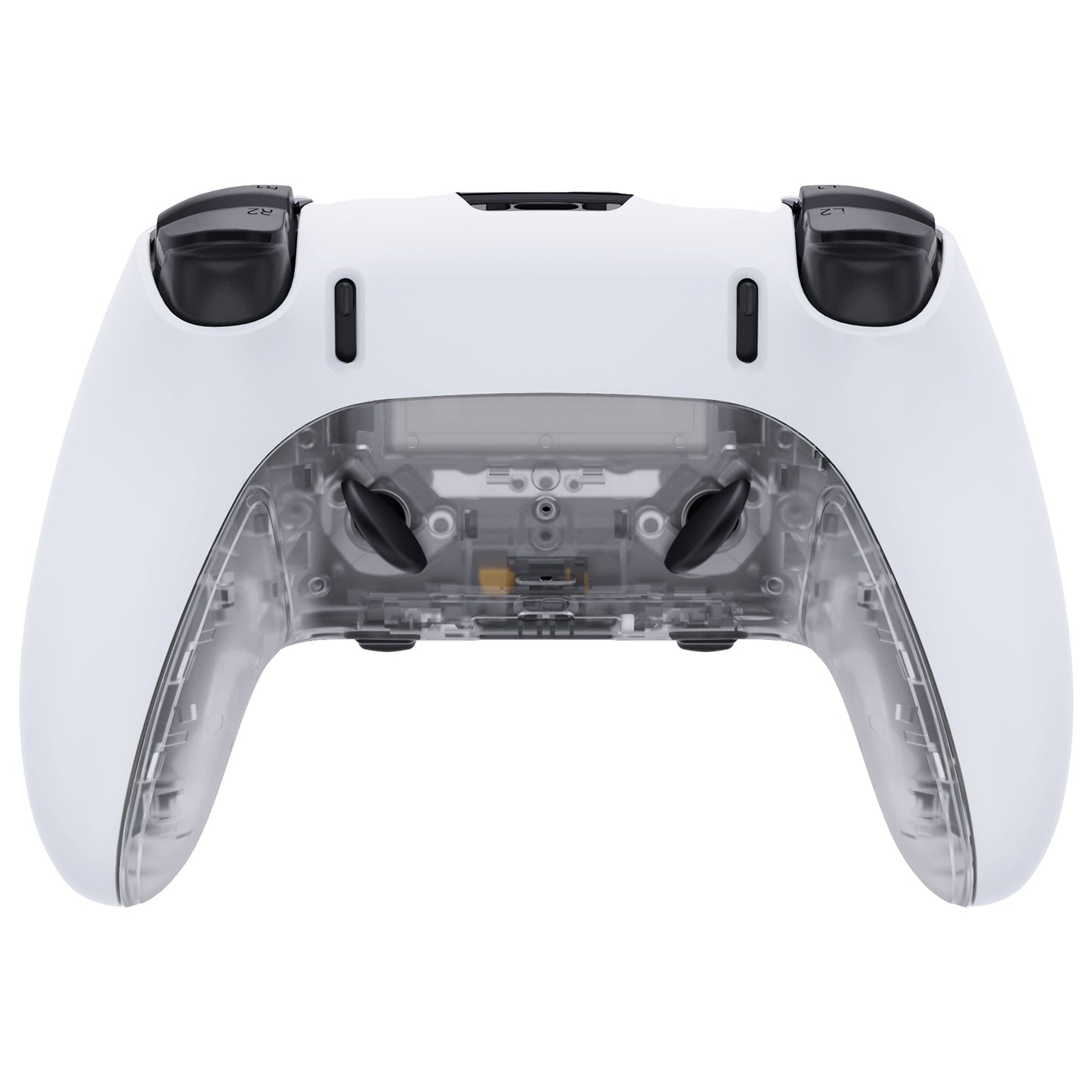 Replacement Top Bottom Decorative Trim Shell Compatible with PS5 Edge Controller - Clear eXtremeRate