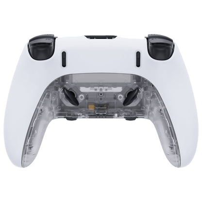 Replacement Top Bottom Decorative Trim Shell Compatible with PS5 Edge Controller - Clear eXtremeRate