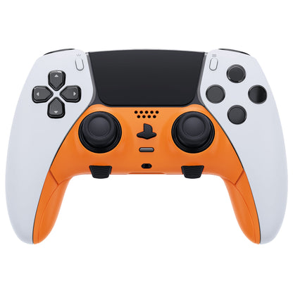 Replacement Top Bottom Decorative Trim Shell Compatible with PS5 Edge Controller - Orange eXtremeRate