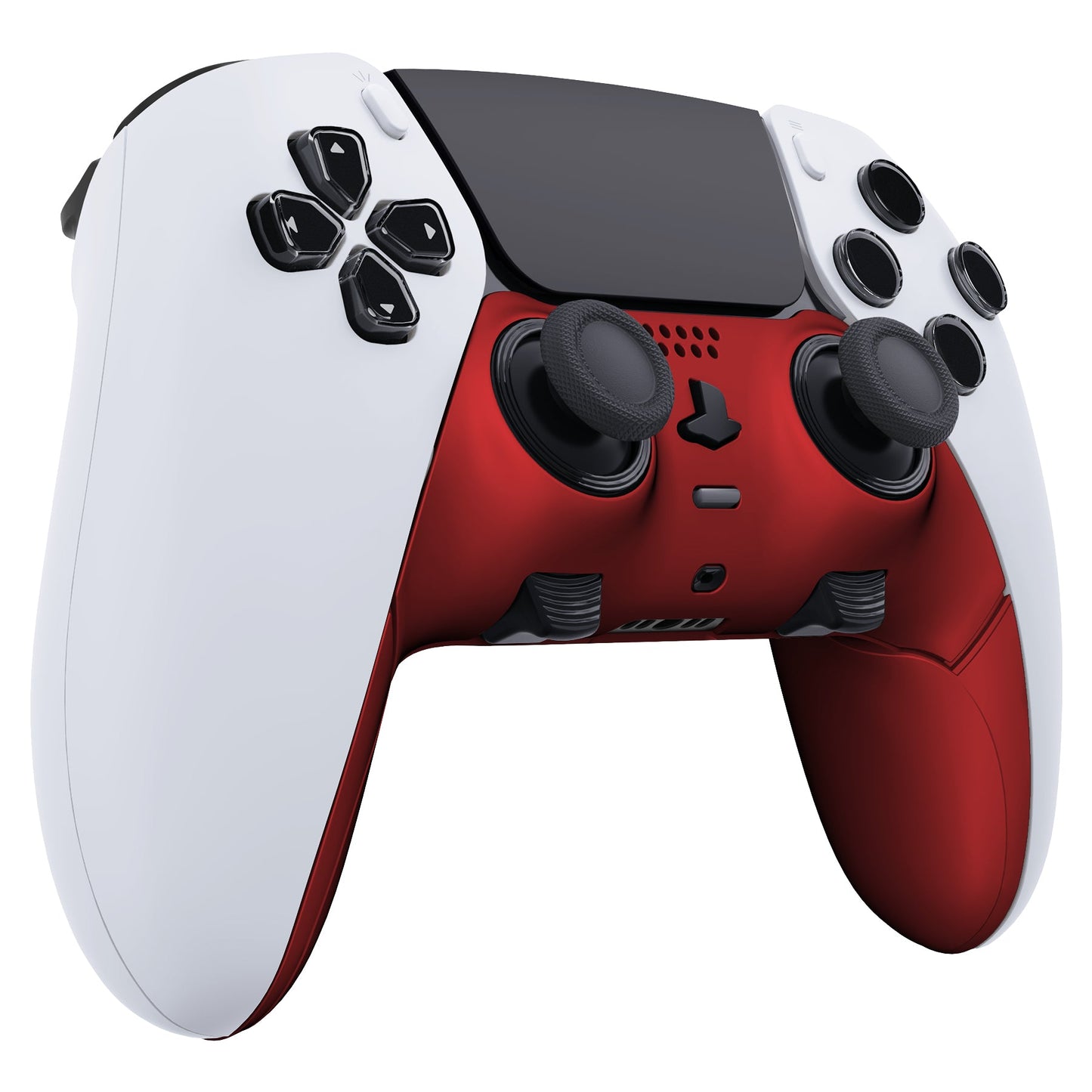 Replacement Top Bottom Decorative Trim Shell Compatible with PS5 Edge Controller - Scarlet Red eXtremeRate