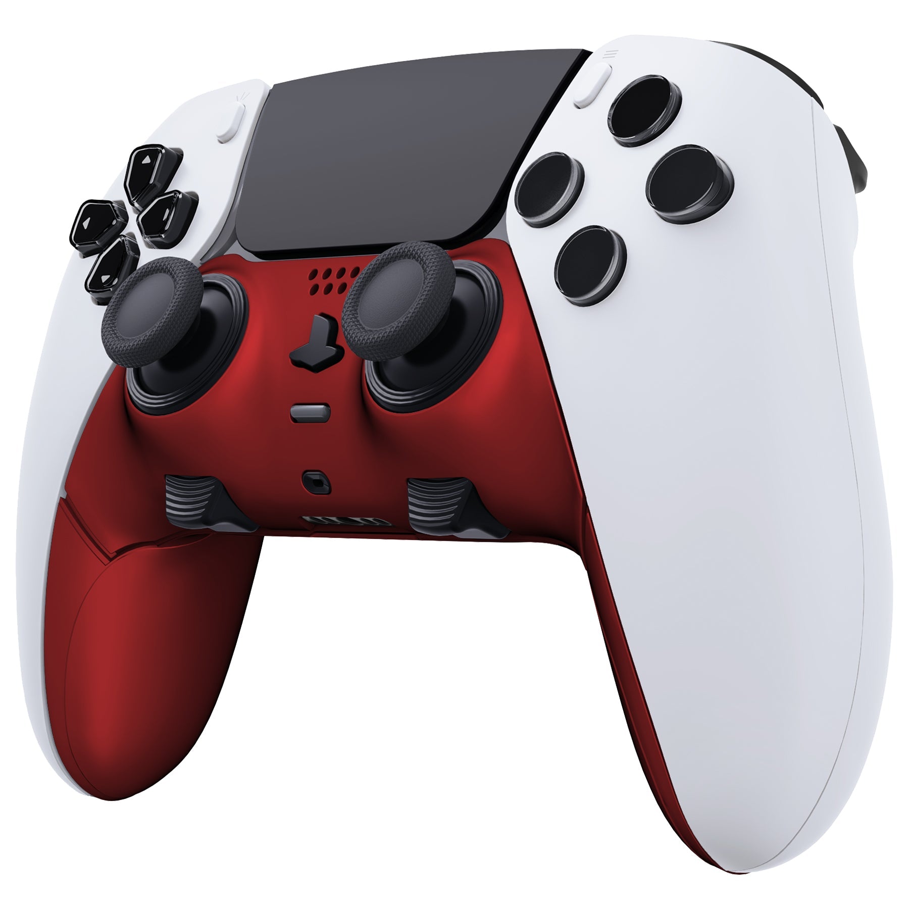 Replacement Top Bottom Decorative Trim Shell Compatible with PS5 Edge Controller - Scarlet Red eXtremeRate