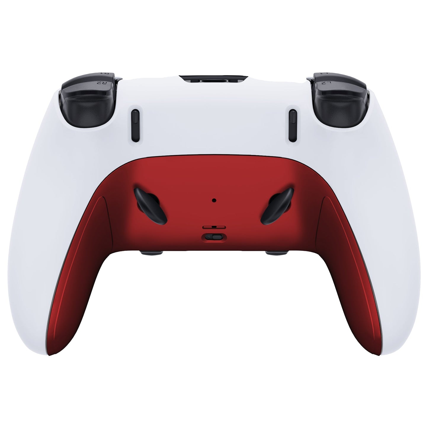 Replacement Top Bottom Decorative Trim Shell Compatible with PS5 Edge Controller - Scarlet Red eXtremeRate