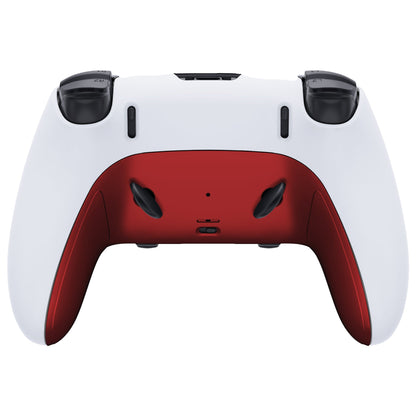 Replacement Top Bottom Decorative Trim Shell Compatible with PS5 Edge Controller - Scarlet Red eXtremeRate