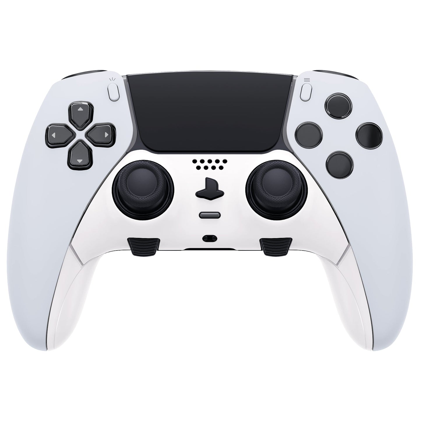 Replacement Top Bottom Decorative Trim Shell Compatible with PS5 Edge Controller - White eXtremeRate