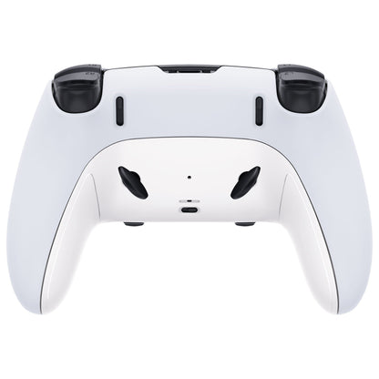 Replacement Top Bottom Decorative Trim Shell Compatible with PS5 Edge Controller - White eXtremeRate