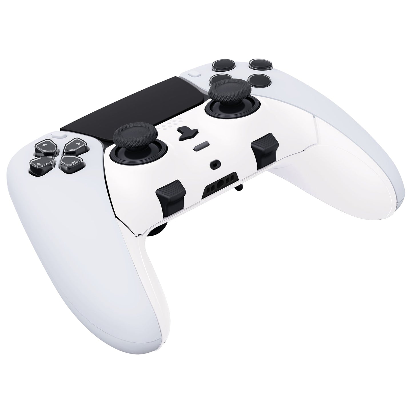 Replacement Top Bottom Decorative Trim Shell Compatible with PS5 Edge Controller - White eXtremeRate