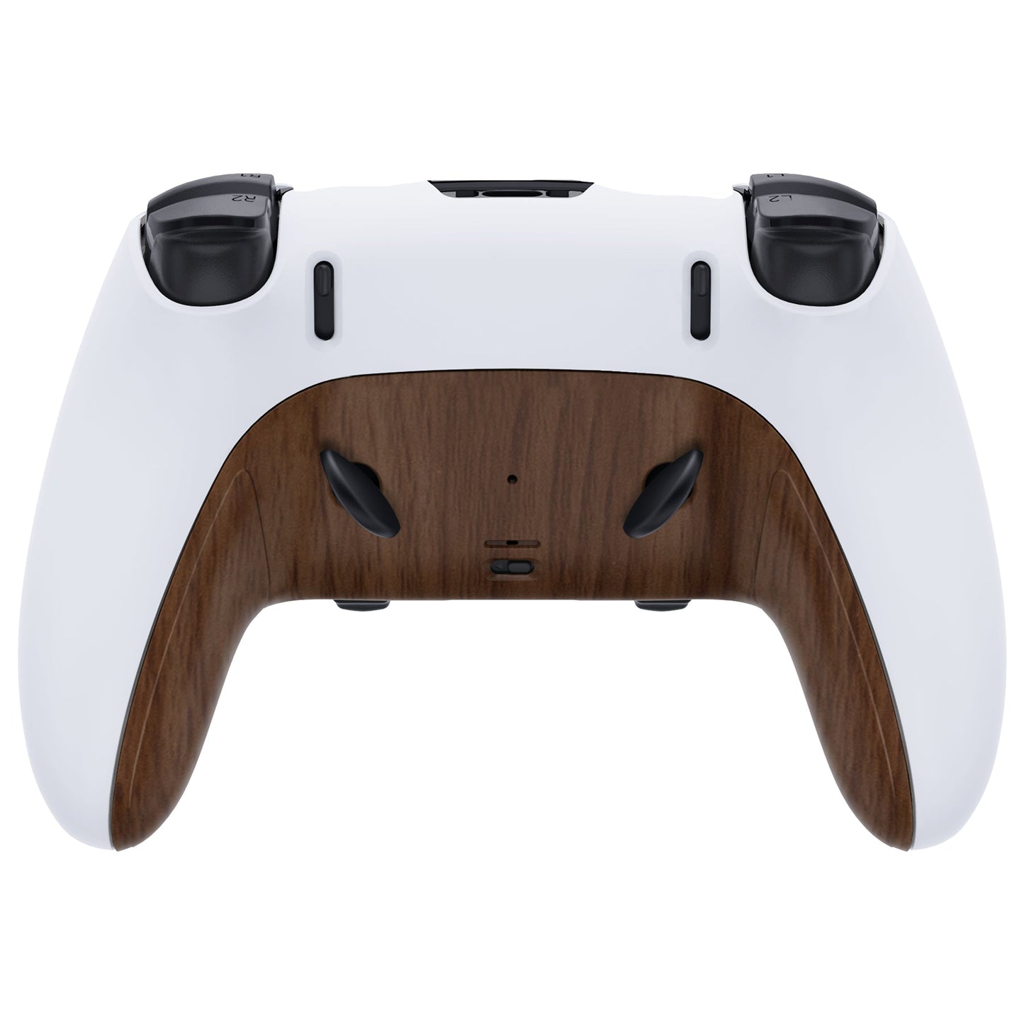 Replacement Top Bottom Decorative Trim Shell Compatible with PS5 Edge Controller - Wood Grain eXtremeRate