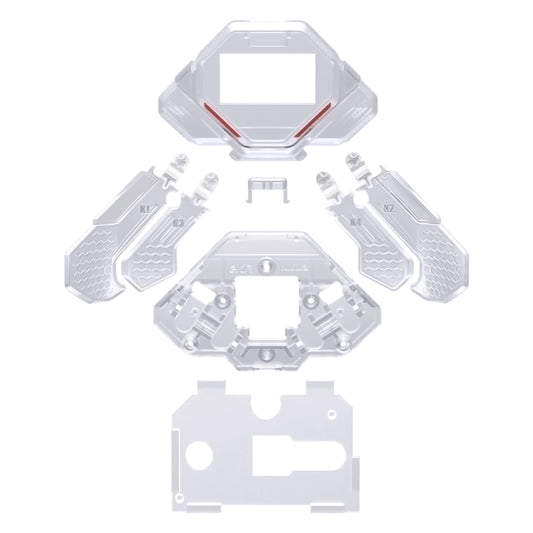 eXtremeRate SPARK バックパドル用 K1 K2 K3 K4 交換用バックパドル、PS5コントローラー対応【クリア】
