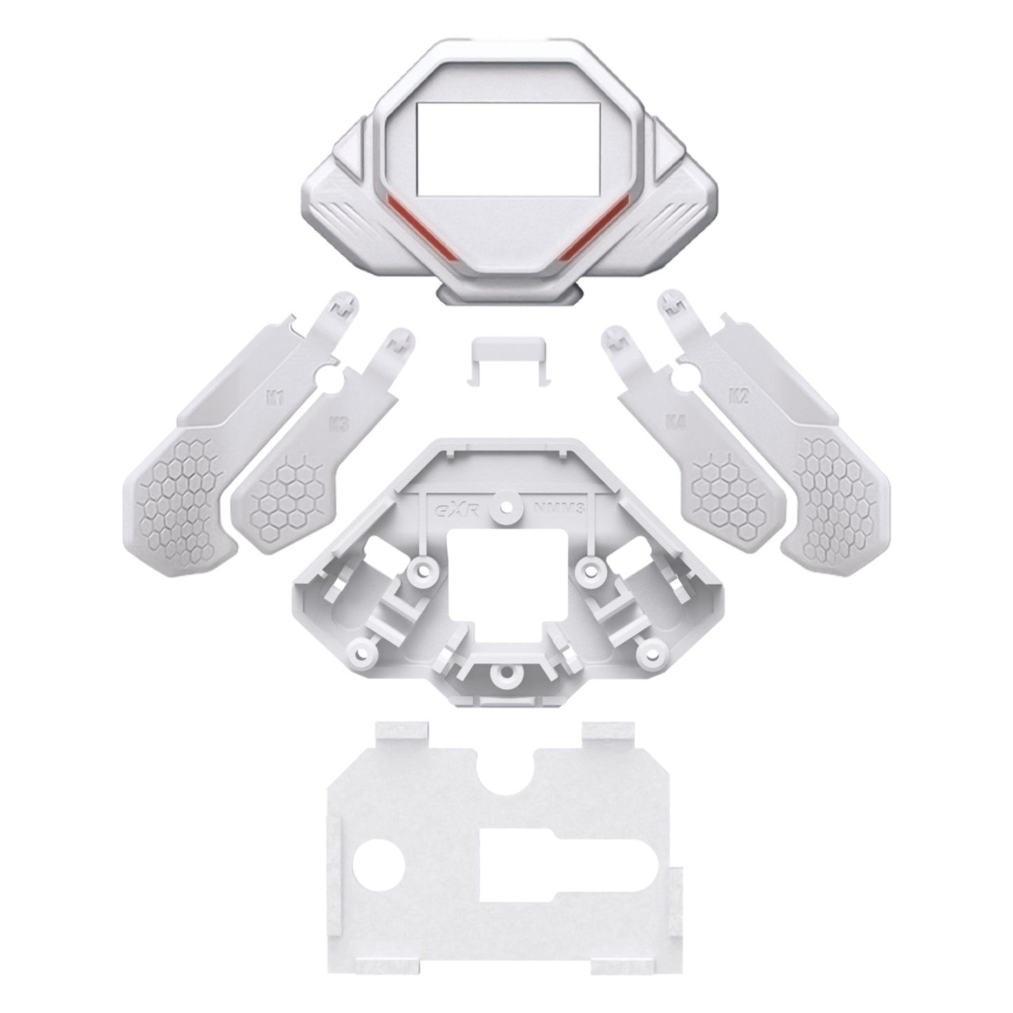 eXtremeRate SPARK バックパドル用 K1 K2 K3 K4 交換用バックパドル、PS5コントローラー対応【ホワイト】