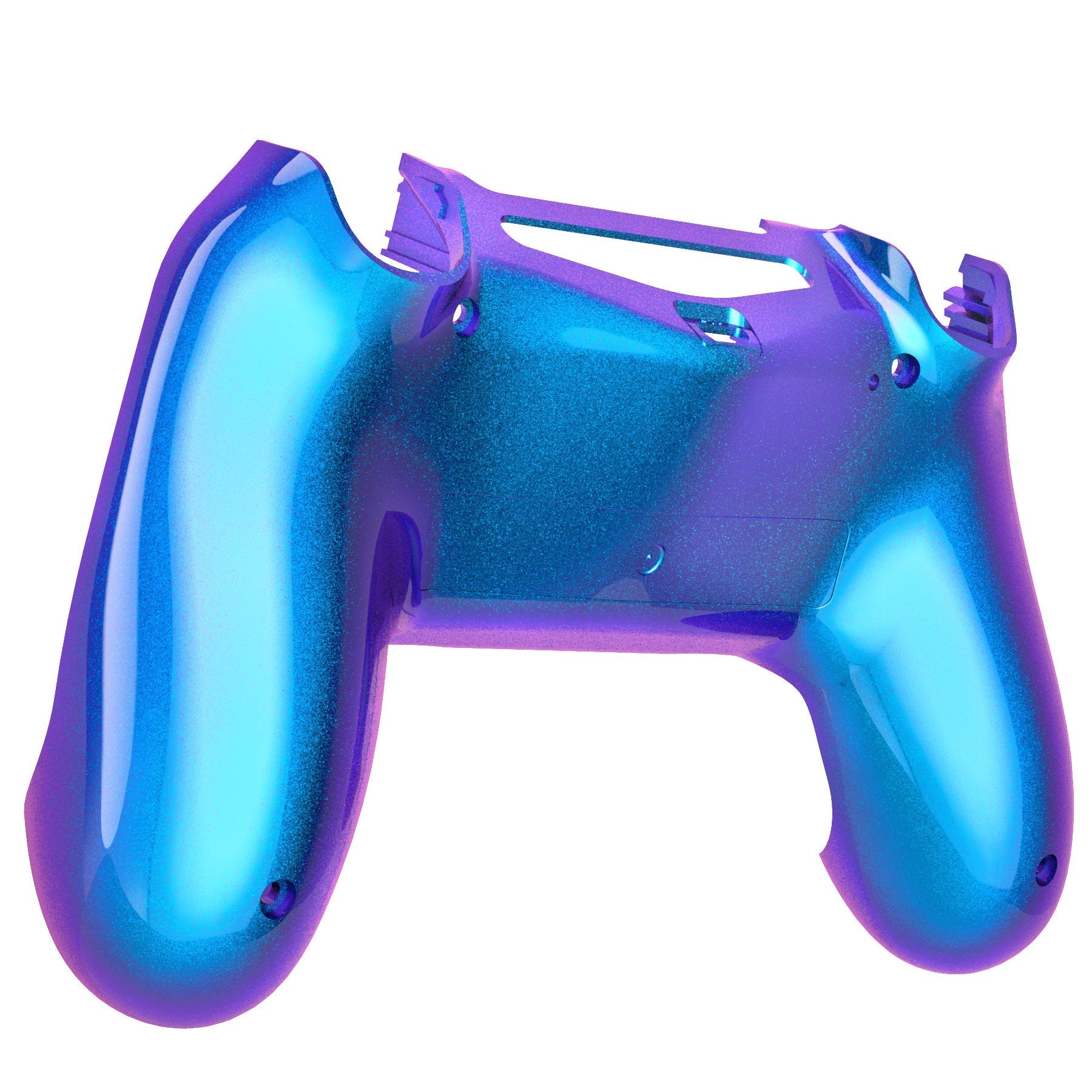 eXtremeRate Retail Purple Blue Chameleon Cover Bottom Shell Repair Part for ps4 Slim Pro Controller JDM-040 JDM-050 JDM-055 - SP4BP01