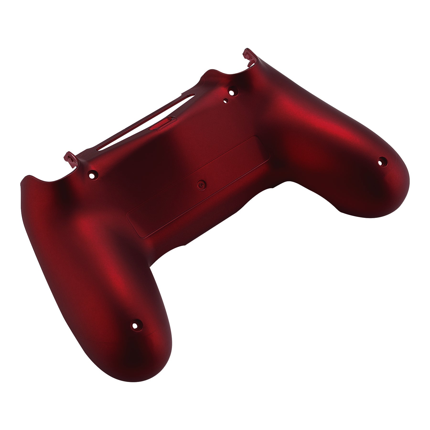 eXtremeRate Retail Scarlet Red Bottom Shell, Soft Touch Back Housing Case Cover, Game Improvement Replacement Parts for ps4 Slim Pro Controller JDM-040, JDM-050 and JDM-055 - SP4BP03