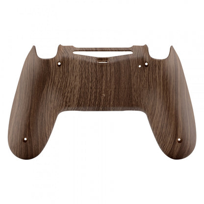 eXtremeRate Retail Wood Grain Soft Touch Back Housing Cover Bottom Shell Repair Part for ps4 Slim Pro Controller JDM-040 JDM-050 JDM-055 - SP4BS01