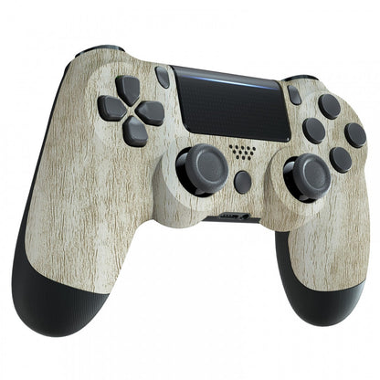 eXtremeRate Retail Pine Wood Grain Soft Touch Grip Front Housing Shell Faceplate Cover for ps4 Slim ps4 Pro Controller Cuth-ZCT2 JDM-040 JDM-050 JDM-055 - Controller NOT Included - SP4FS16