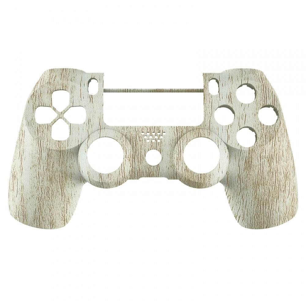 eXtremeRate Retail Pine Wood Grain Soft Touch Grip Front Housing Shell Faceplate Cover for ps4 Slim ps4 Pro Controller Cuth-ZCT2 JDM-040 JDM-050 JDM-055 - Controller NOT Included - SP4FS16