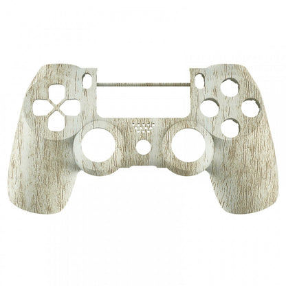 eXtremeRate Retail Pine Wood Grain Soft Touch Grip Front Housing Shell Faceplate Cover for ps4 Slim ps4 Pro Controller Cuth-ZCT2 JDM-040 JDM-050 JDM-055 - Controller NOT Included - SP4FS16