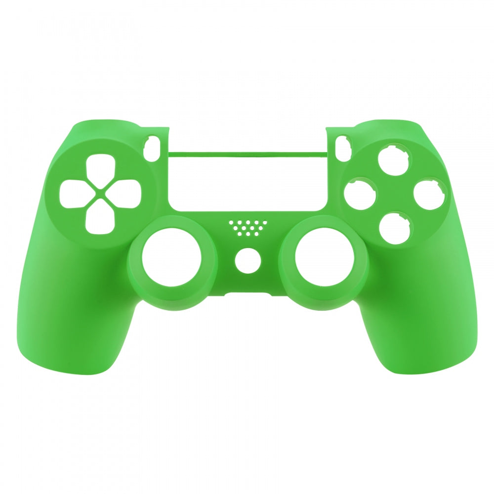 eXtremeRate Retail Soft Touch Grip Green Front Housing Shell Faceplate for ps4 Slim ps4 Pro Controller (CUH-ZCT2 JDM-040 JDM-050 JDM-055) - SP4FX04