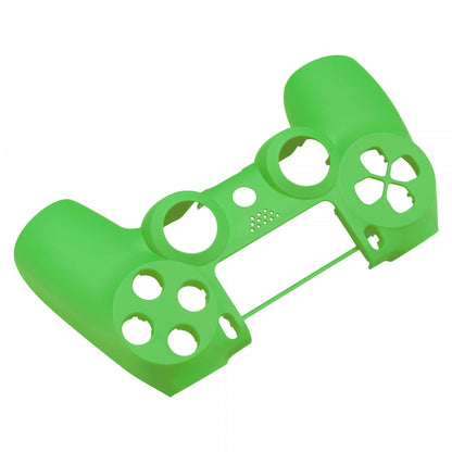 eXtremeRate Retail Soft Touch Grip Green Front Housing Shell Faceplate for ps4 Slim ps4 Pro Controller (CUH-ZCT2 JDM-040 JDM-050 JDM-055) - SP4FX04