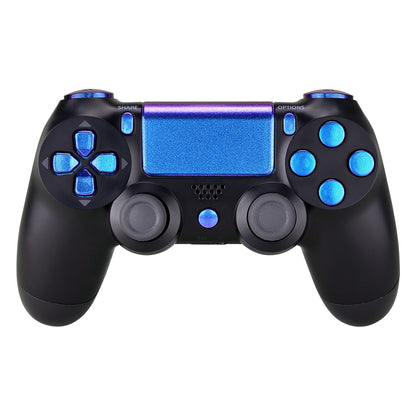 eXtremeRate Retail D-pad R1 L1 R2 L2 Trigger Touchpad Action Home Share Options Buttons, Chameleon Purple Blue Full Set Buttons Repair Kits with Tools for ps4 ps4 Slim ps4 Pro CUH-ZCT2 Controller - SP4J0401