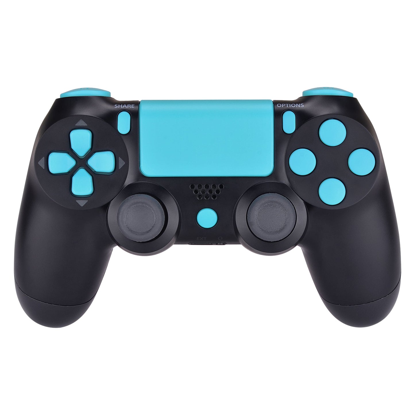 eXtremeRate Retail Replacement D-pad R1 L1 R2 L2 Triggers Touchpad Action Home Share Options Buttons, Heaven Blue Full Set Buttons Repair Kits with Tool for ps4 Slim ps4 Pro CUH-ZCT2 Controller - SP4J0410