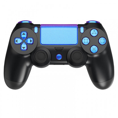 eXtremeRate Retail Chameleon Purple Blue Classical Symbols Replacement Full Set Buttons for ps4 Slim ps4 Pro CUH-ZCT2 Controller - Compatible with ps4 DTFS LED Kit - Controller NOT Included - SP4J0501