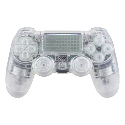 Clear Replacement Full Set Houaing Shell Facaplate Buttons for ps4 Slim ps4 Pro Controller (CUH-ZCT2 JDM-040 JDM-050 JDM-055) - SP4QM02 eXtremeRate