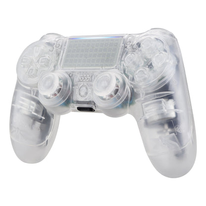 Clear Replacement Full Set Houaing Shell Facaplate Buttons for ps4 Slim ps4 Pro Controller (CUH-ZCT2 JDM-040 JDM-050 JDM-055) - SP4QM02 eXtremeRate