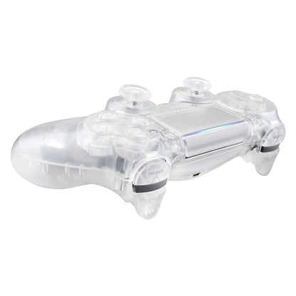 Clear Replacement Full Set Houaing Shell Facaplate Buttons for ps4 Slim ps4 Pro Controller (CUH-ZCT2 JDM-040 JDM-050 JDM-055) - SP4QM02 eXtremeRate