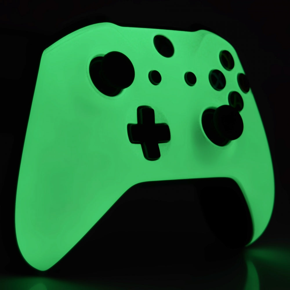 eXtremeRate Retail eXtremeRate Glow in The Dark Front Housing Shell Faceplate for Xbox One X & One S Controller (Model 1708) - SXOFP18