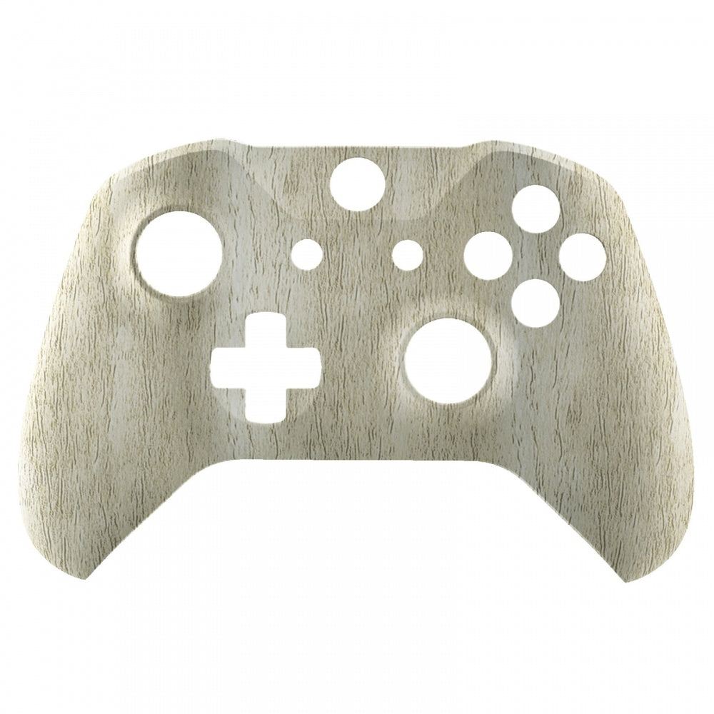 eXtremeRate Retail Pine Wood Grain Patterned Front Housing Shell Faceplate for Xbox One S & Xbox One X Controller Model 1708 - Controller NOT Included - SXOFS10