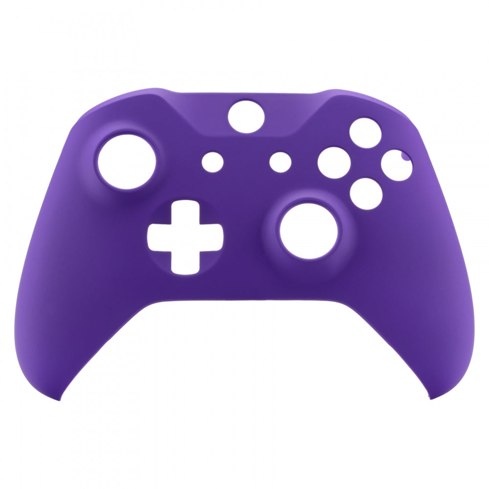 eXtremeRate Retail Soft Touch Grip Purple Front Housing Shell Faceplate for Xbox One X & One S Controller - SXOFX05