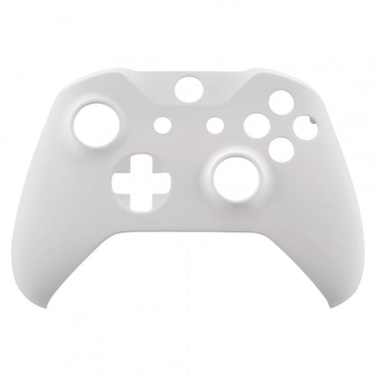 eXtremeRate Retail Soft Touch Grip White Front Housing Shell Faceplate for Xbox One X & One S Controller - SXOFX06