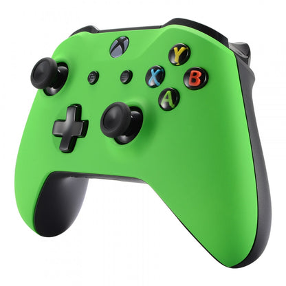 eXtremeRate Retail Custom Green Soft Touch Replacement Custom Housing Shell for Xbox One X & One S Controller - SXOFX08