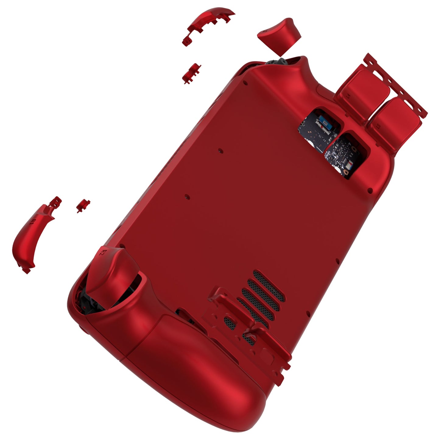 eXtremeRate Retail Scarlet Red Custom Full Set Shell with Buttons for Steam Deck Console