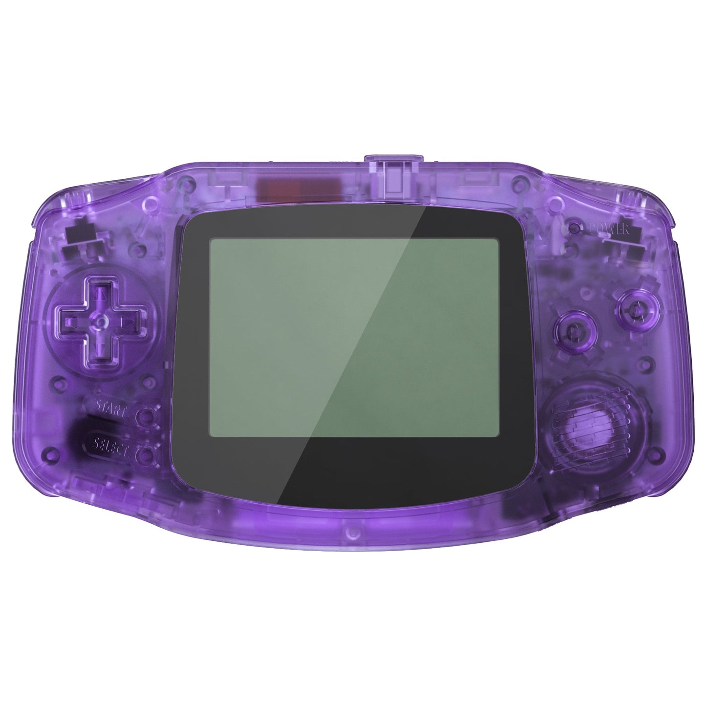 eXtremeRate Retail IPS Ready Upgraded Clear Atomic Purple GBA Replacement Shell Full Housing Cover Buttons for Gameboy Advance - Compatible with Both IPS & Standard LCD - Console & IPS Screen NOT Included - TAGM5005