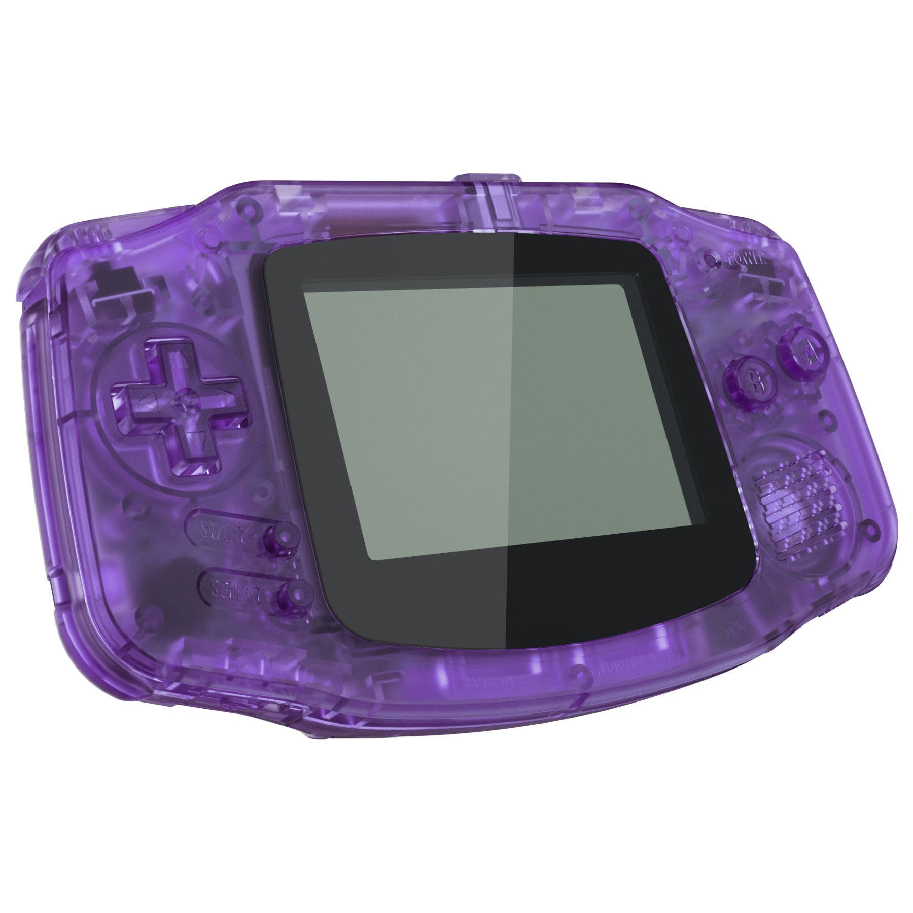 eXtremeRate Retail IPS Ready Upgraded Clear Atomic Purple GBA Replacement Shell Full Housing Cover Buttons for Gameboy Advance - Compatible with Both IPS & Standard LCD - Console & IPS Screen NOT Included - TAGM5005
