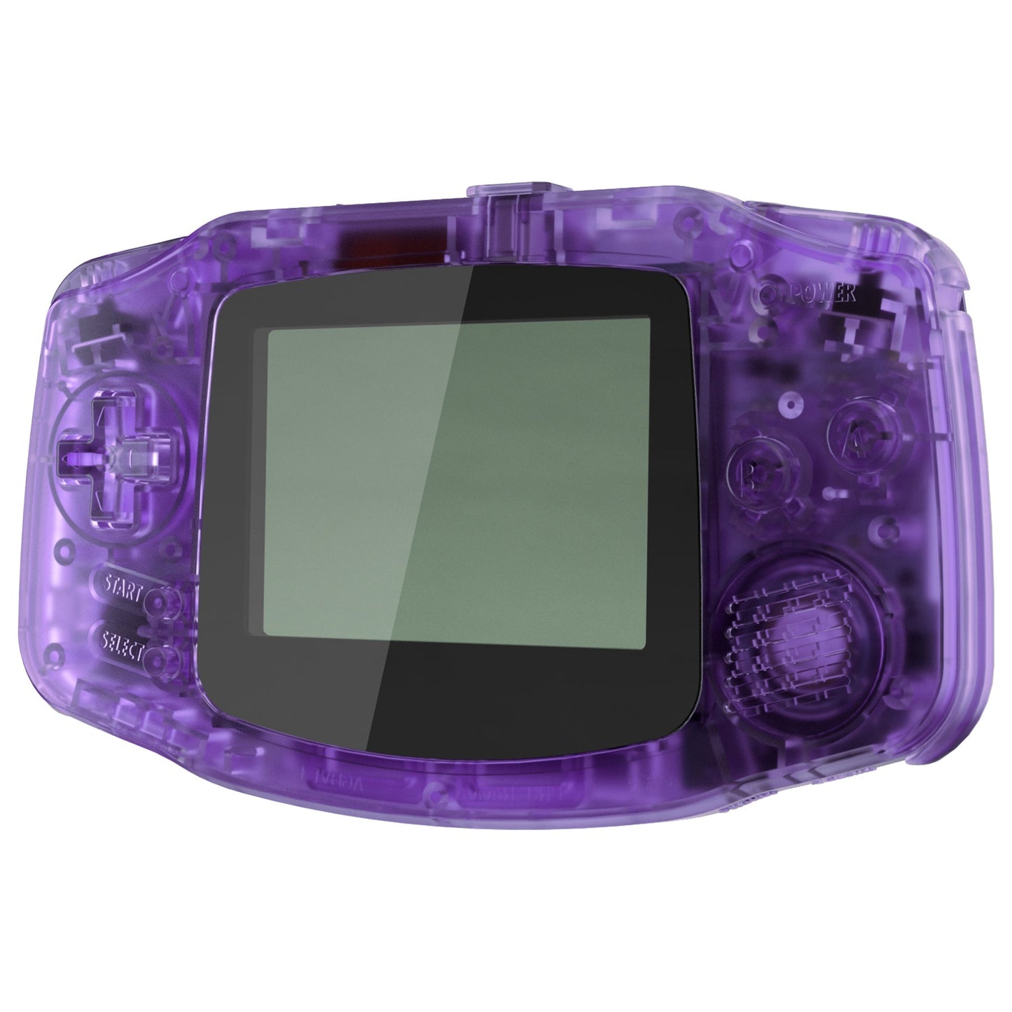 eXtremeRate Retail IPS Ready Upgraded Clear Atomic Purple GBA Replacement Shell Full Housing Cover Buttons for Gameboy Advance - Compatible with Both IPS & Standard LCD - Console & IPS Screen NOT Included - TAGM5005