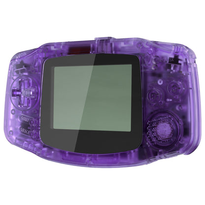eXtremeRate Retail IPS Ready Upgraded Clear Atomic Purple GBA Replacement Shell Full Housing Cover Buttons for Gameboy Advance - Compatible with Both IPS & Standard LCD - Console & IPS Screen NOT Included - TAGM5005