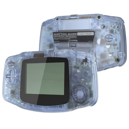 eXtremeRate Retail IPS Ready Upgraded eXtremeRate Glacier Blue Replacement Shell Full Housing Cover & Black Screen Lens for Gameboy Advance ¨C Compatible with Both IPS & Standard LCD ¨C Console & IPS Screen NOT Included - TAGM5006B