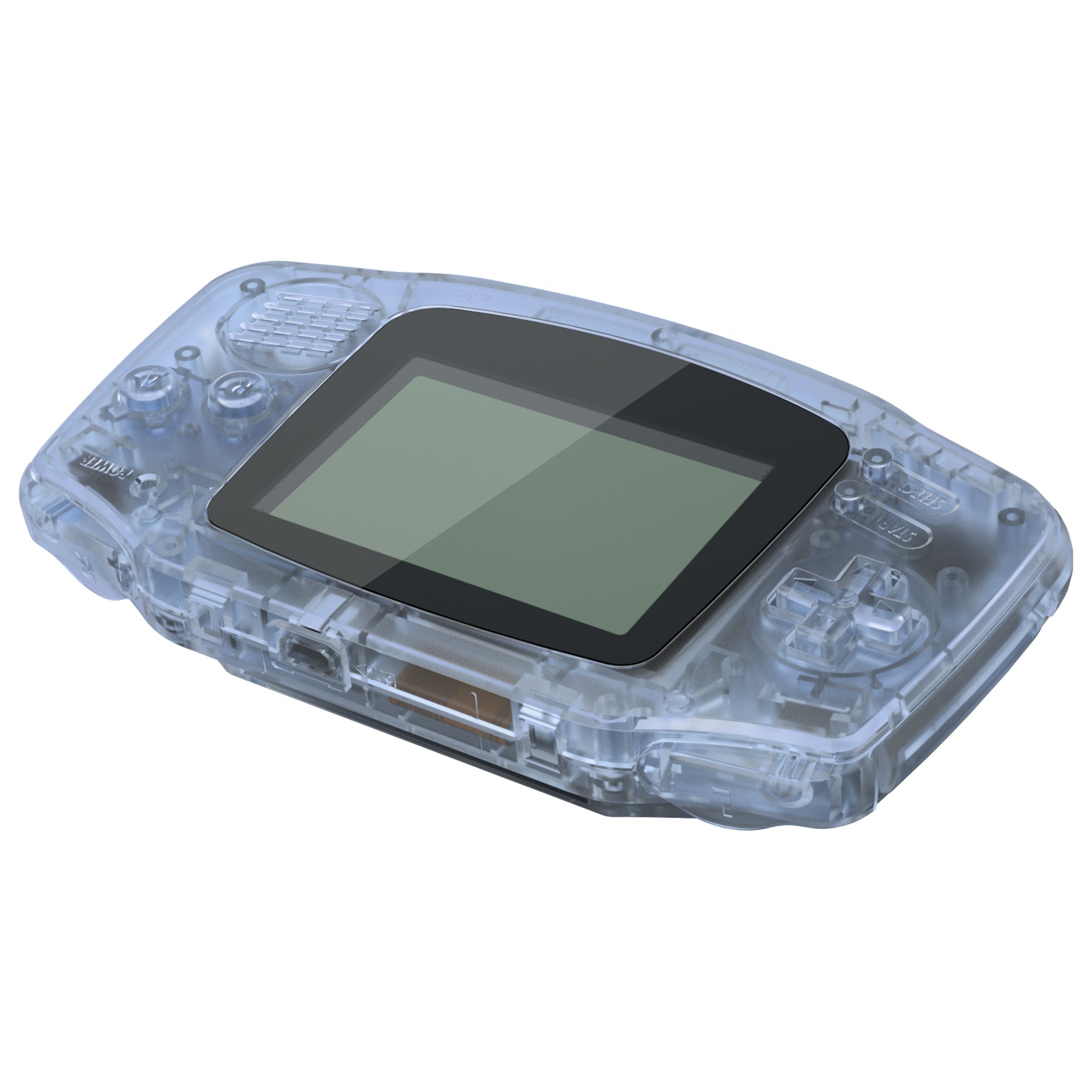 eXtremeRate Retail IPS Ready Upgraded eXtremeRate Glacier Blue Replacement Shell Full Housing Cover & Black Screen Lens for Gameboy Advance ¨C Compatible with Both IPS & Standard LCD ¨C Console & IPS Screen NOT Included - TAGM5006B