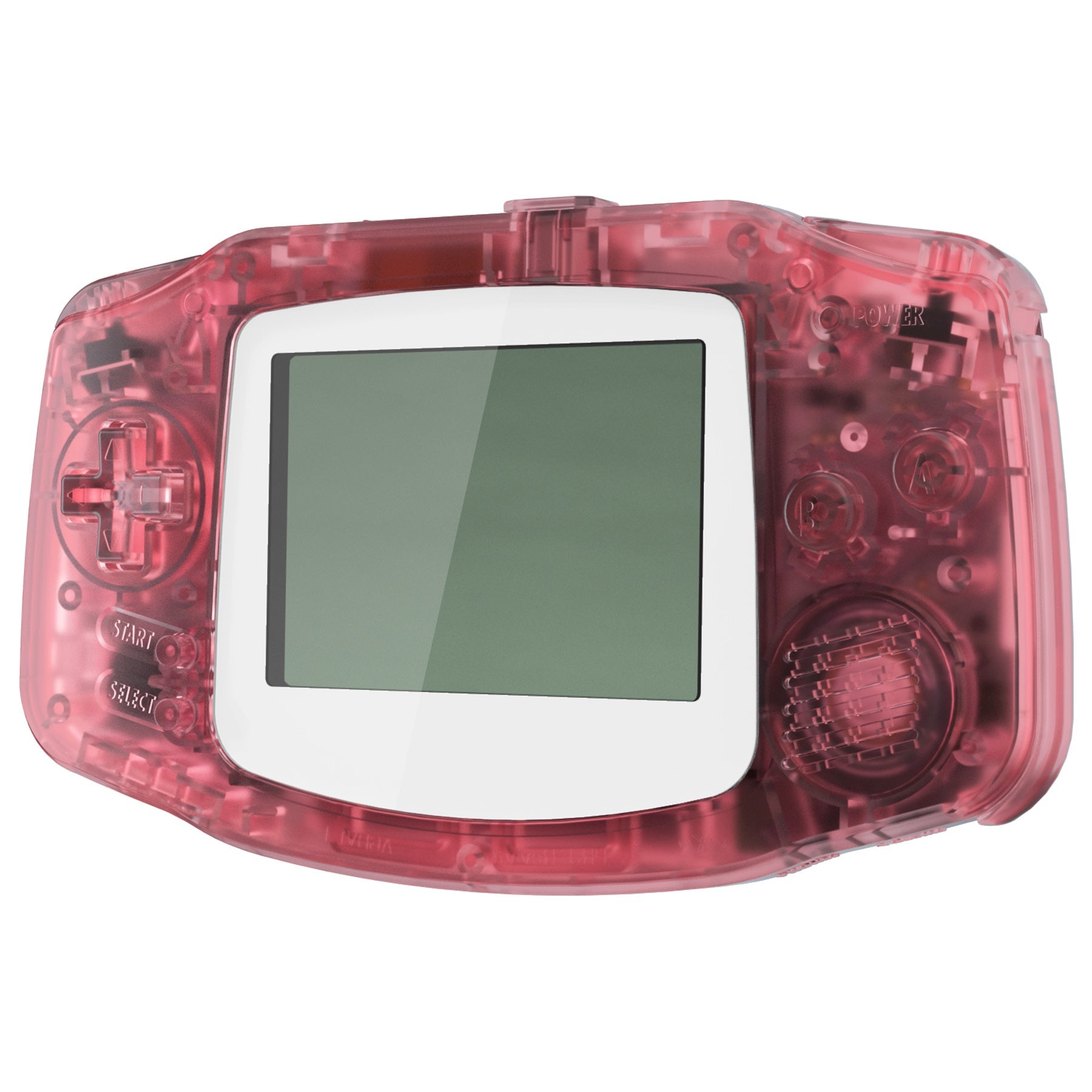 eXtremeRate Retail IPS Ready Upgraded Cherry Pink - White Screen Lens GBA Replacement Shell Full Housing Cover Buttons for Gameboy Advance - Compatible with Both IPS & Standard LCD - Console & IPS Screen NOT Included - TAGM5007